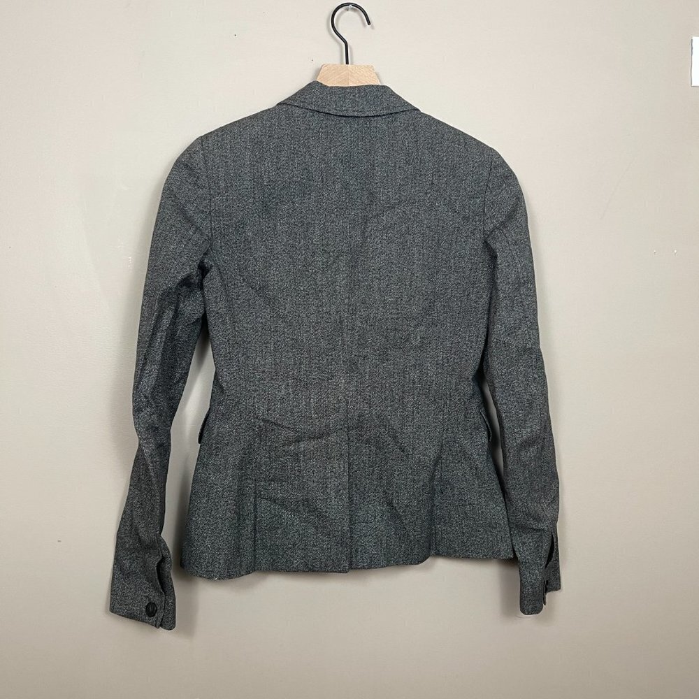 Rag & Bone Black and Grey Lined Womens Taylor Blazer Preppy Scandi Girl Size 0 - Picture 3 of 13